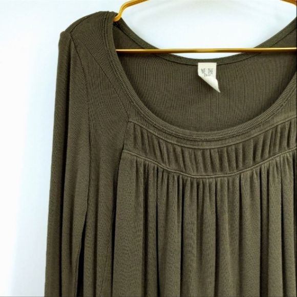 Free People We The Free Love Valley Soft Stretch Ribbed OliveGreen/Brown Size S - Picture 7 of 14